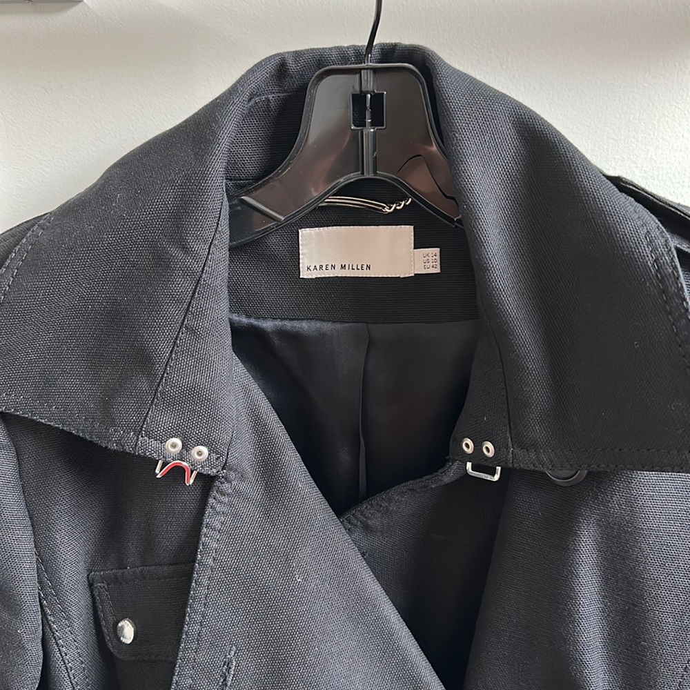 karen millen black coat women